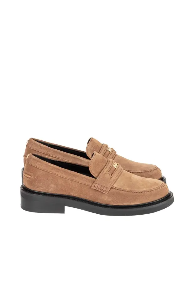 Suede Loafers With Padded Sole