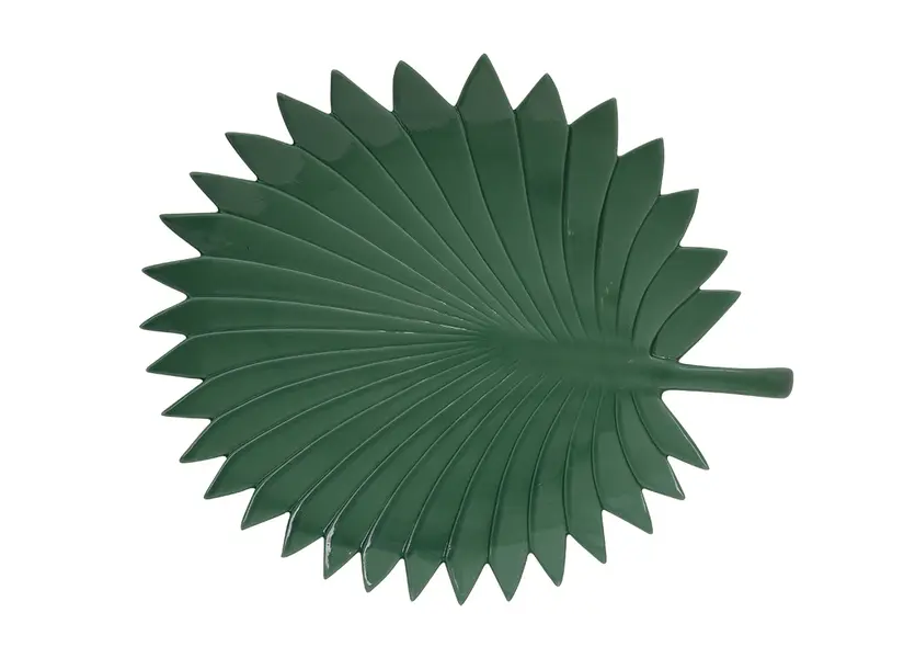Porc.Serving platter 35x29 cm palm leaf shape Image