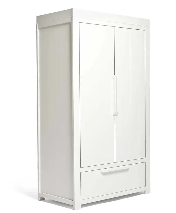  Franklin Nursery Wardrobe - White Wash