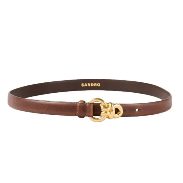 Slim Leather Belt Image
