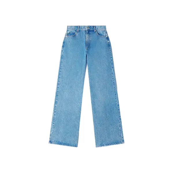 Faded Wide Straight-leg jeans