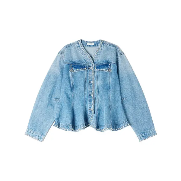 Beaded Denim Jacket Image