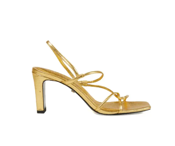 Embossed Leather Sandals