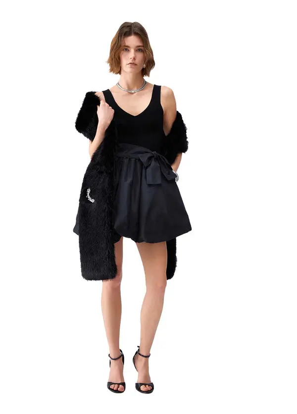 Short Taffeta Dress