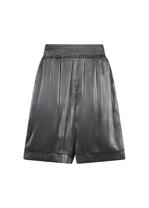 Laminated Fabric Bermuda Shorts Image