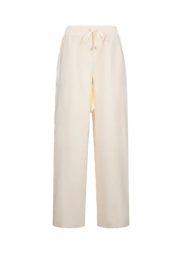 Wide-leg Drawstring Trousers Image