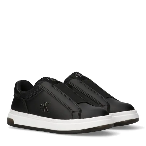 Monogram Slip-On Leather Sneakers