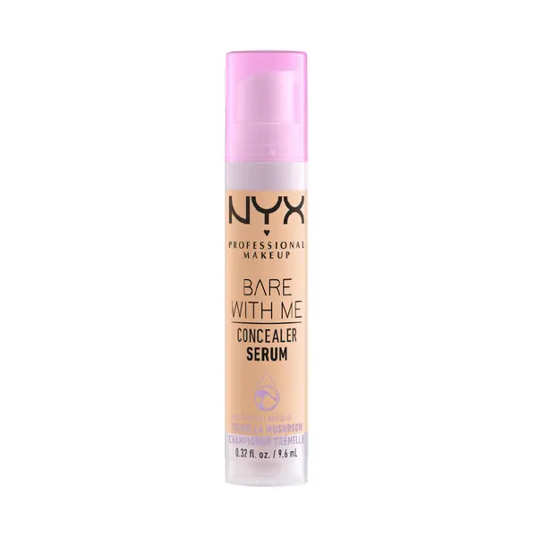 Nyx Professional Makeup Bare with Me Concealer Serum, Hydrating Natural Medium Coverage Concealer For Face & Body,Upto 24Hr Hydration for Skin