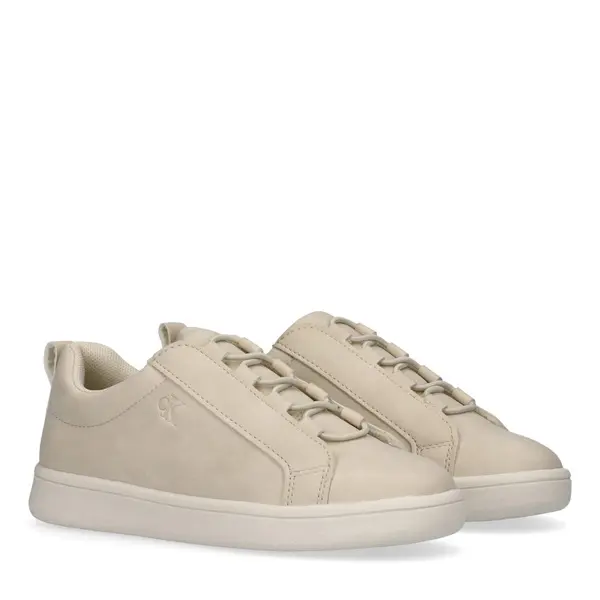 Kids Girls Low-Top Monochrome Sneakers with Ghillie Lacing