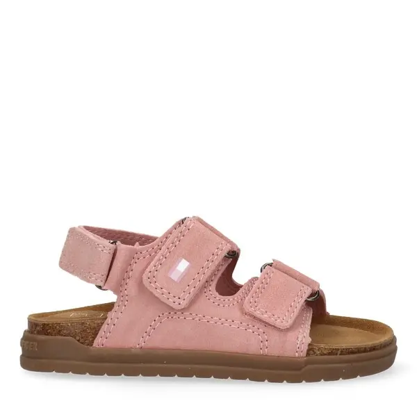 Suede Double-Strap Sandals