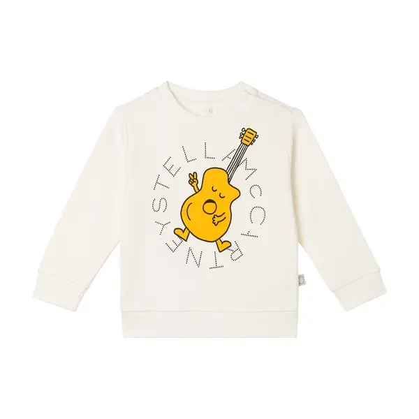 Long Sleeve Sweatshirt with Dancing Guitar Graphic