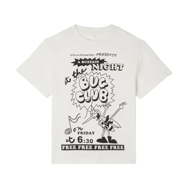 Short Sleeve T-Shirt with "A Buzzin Night at the Bug Club" Print