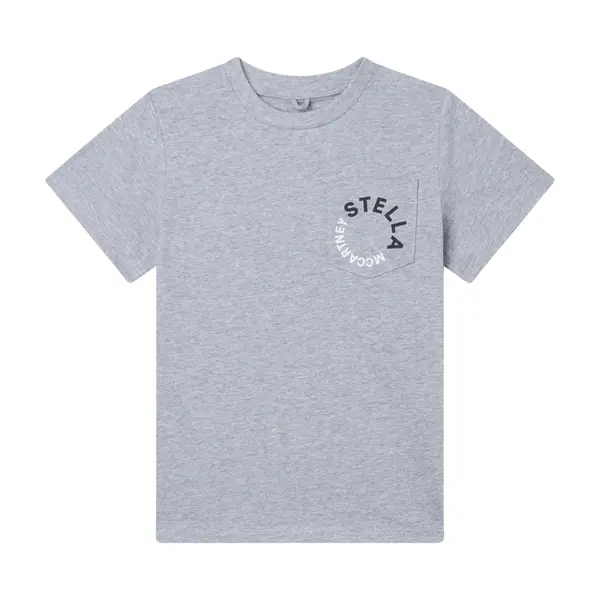 Short Sleeve T-Shirt with Circular Logo Pocket