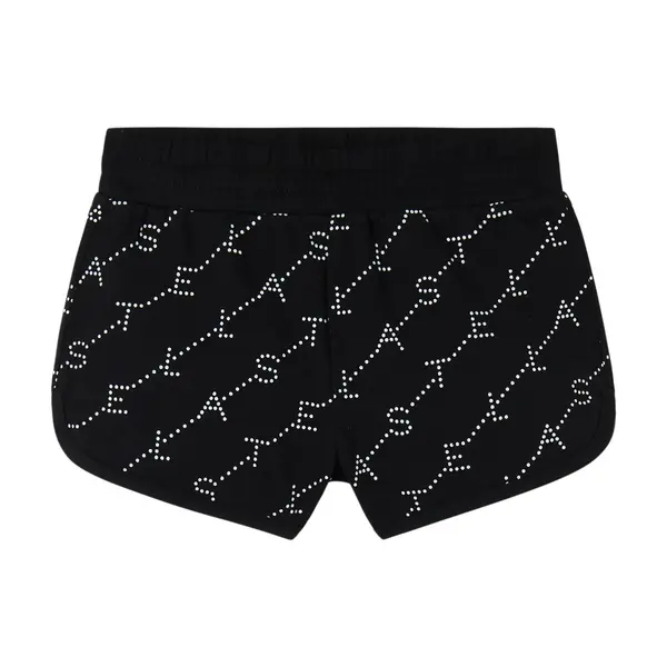 Studded Logo Graphic Shorts