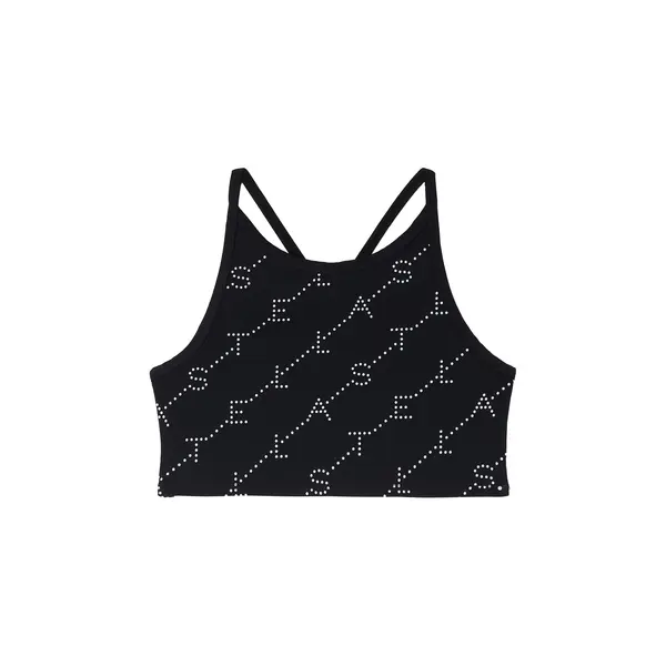 Kids Girls Crystal Diagonals Sports Bra