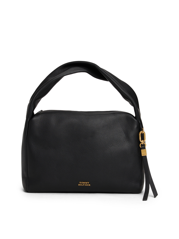 City Leather Twist Handle Shoulder Bag