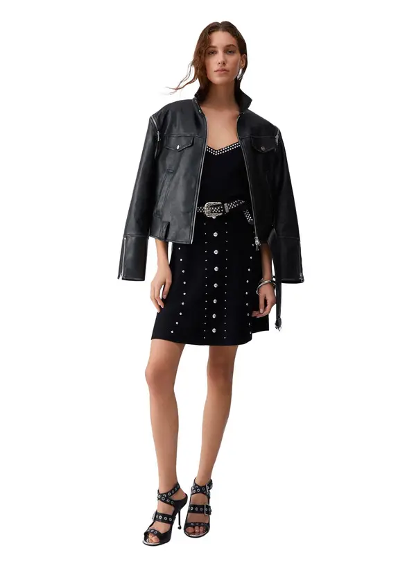 V-neck Jumper with Studs Image