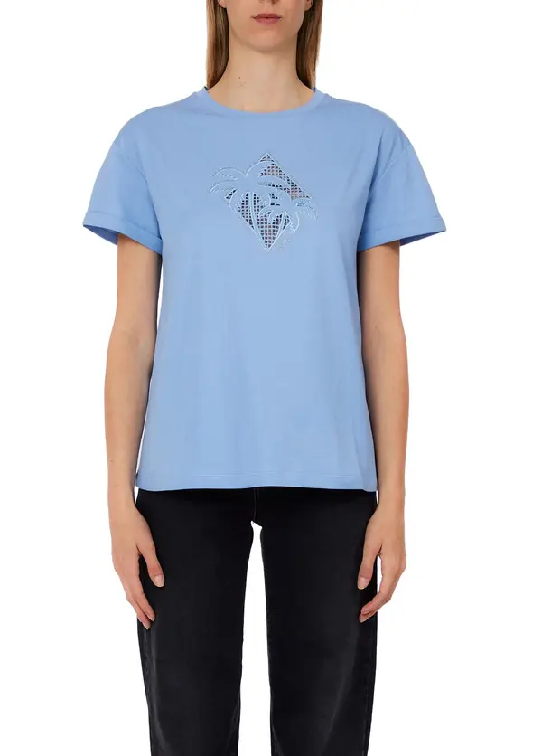 Short Sleeve T-shirt with Appliqués