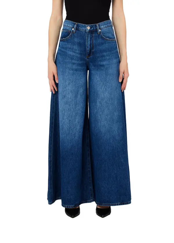 High-waisted Super-flared Jeans