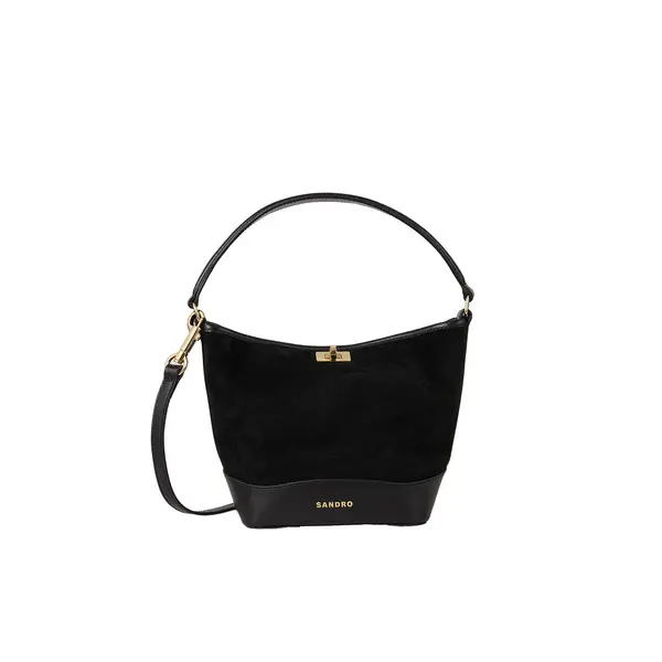 Mini Tangoso Suede And Leather Tangoso Shoulder Bag