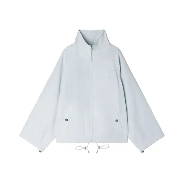Embroidered Collar Oversized Jacket Image
