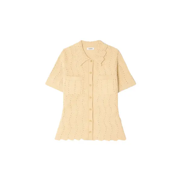 Textured Knit Strass Cardigan Image