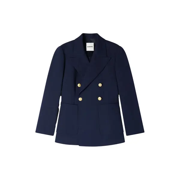 Slim-Fit Wool Suit Jacket Image