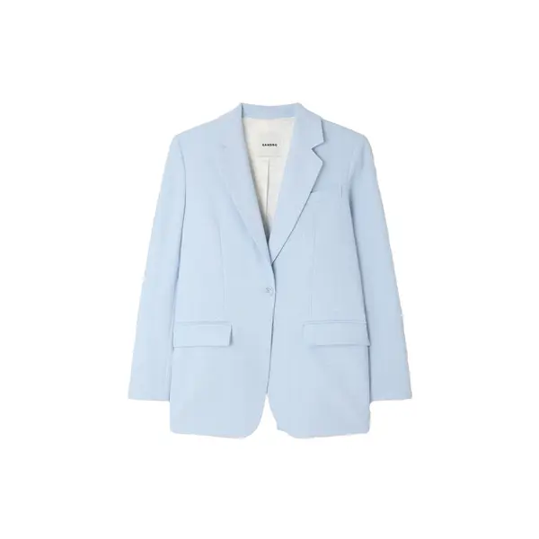 Sequin-Stripe Tailored Jacket