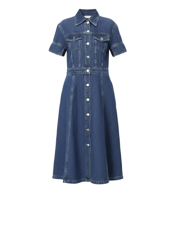 Denim Sleeveless Mini Dress