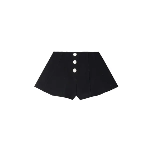 Press-Stud Flared Shorts