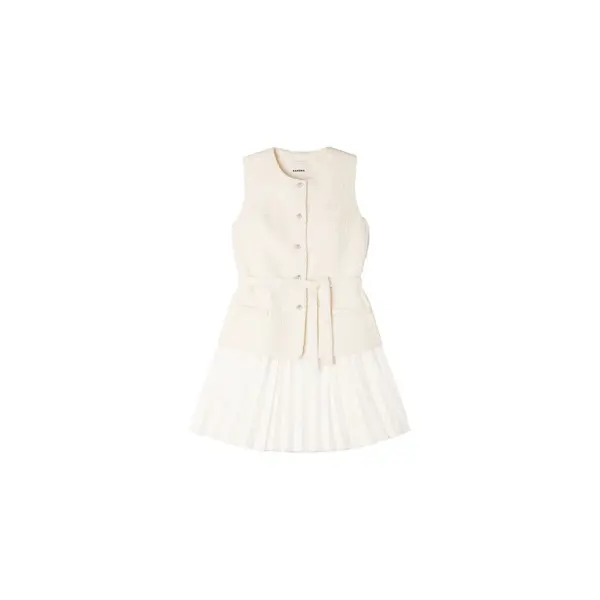 Two-material Short Dress