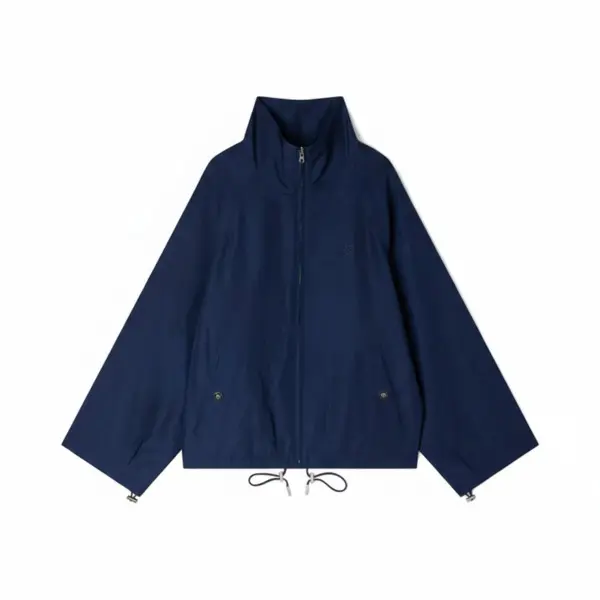 Embroidered Collar Oversized Jacket