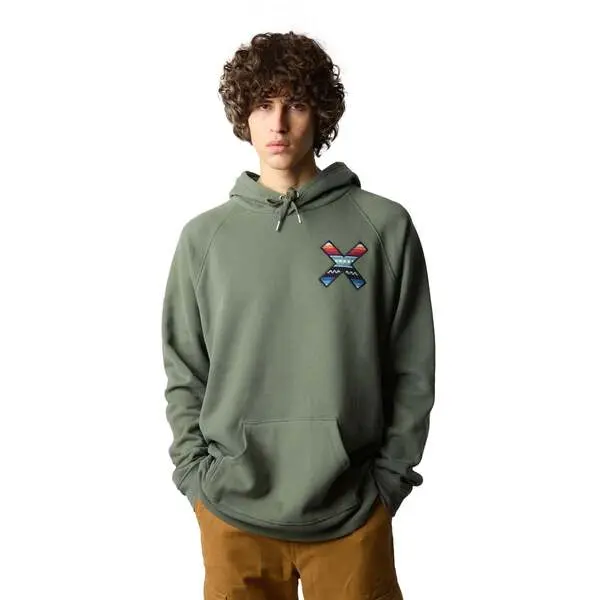 Classic X Embroidered Hoodie - Khaki