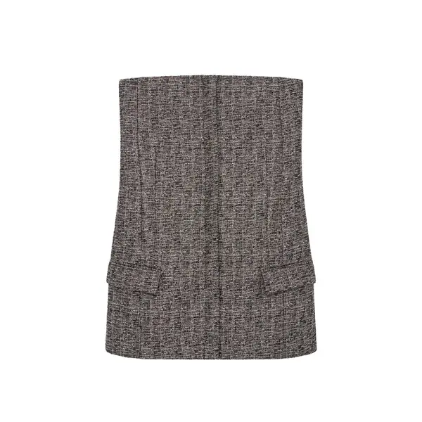 Fitted Tweed Bustier