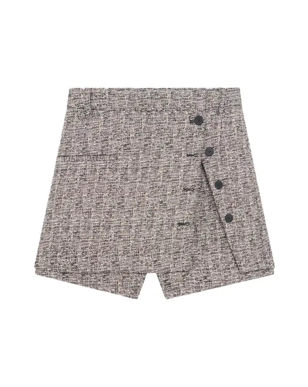 Iridescent Tweed Skort