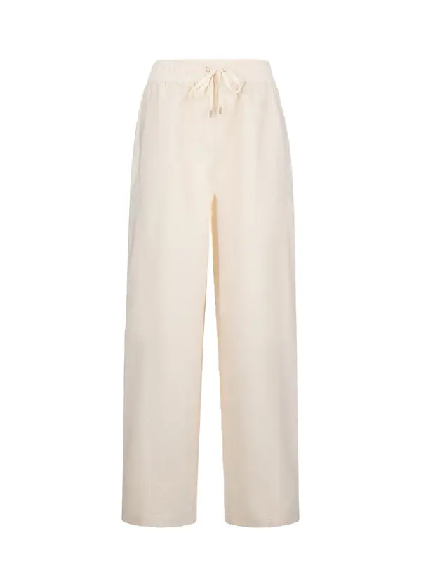 Wide-leg Drawstring Trousers