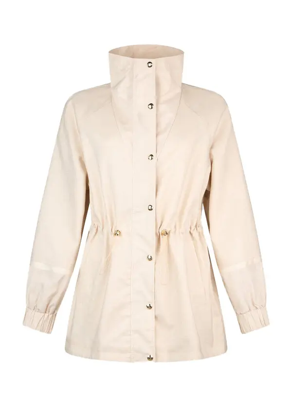 Windproof Jacket with a Drawstring Waist Image