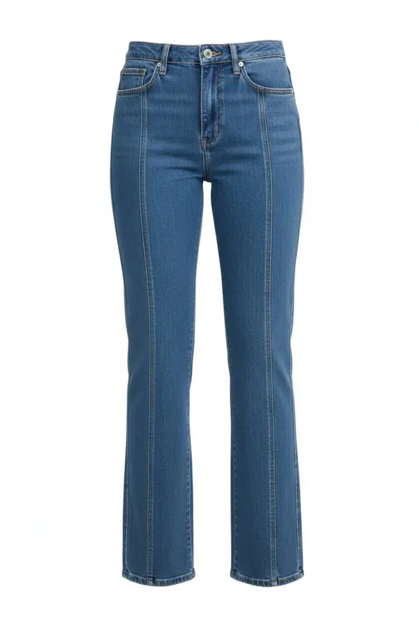 High-Waist Straight Jeans