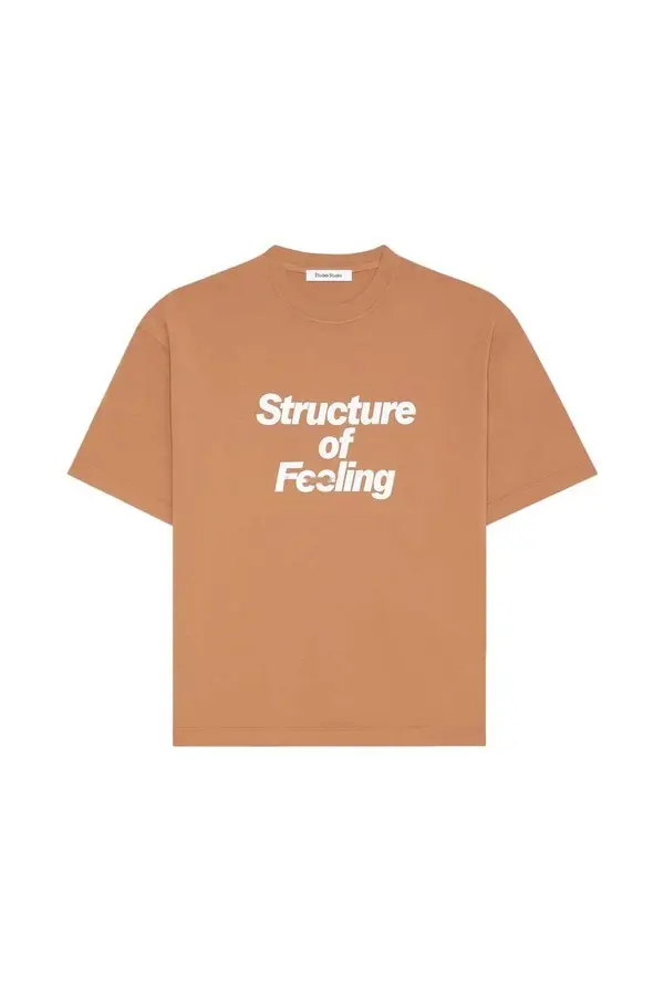 Relaxed Fit "Structure" Short Sleeve T-shirt - Camel