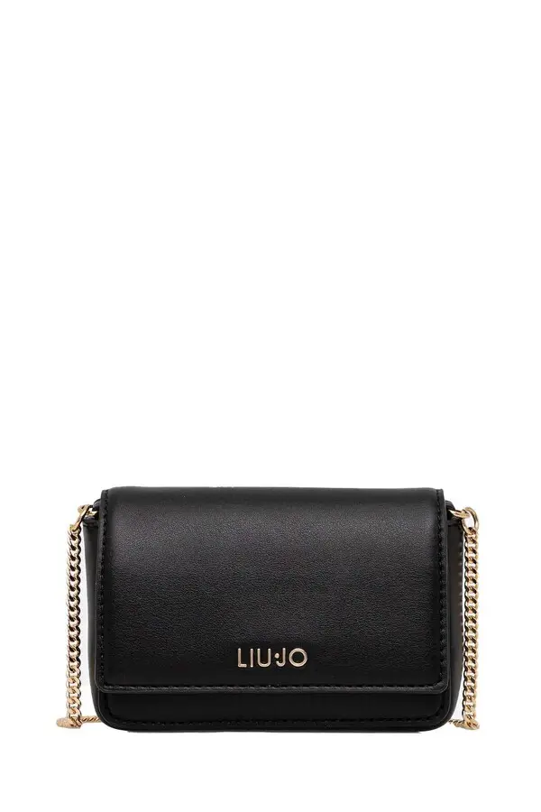 Small Leather Crossbody Bag with Chain 