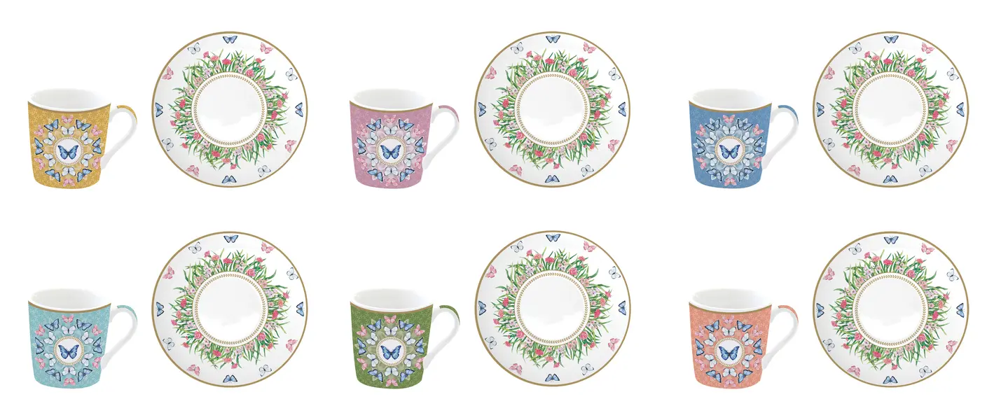 Spring Parade Coffee Cup Set Image