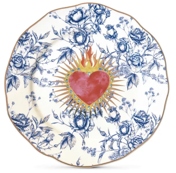 Porcelain Side Plate  Ø 20 cm - Heart