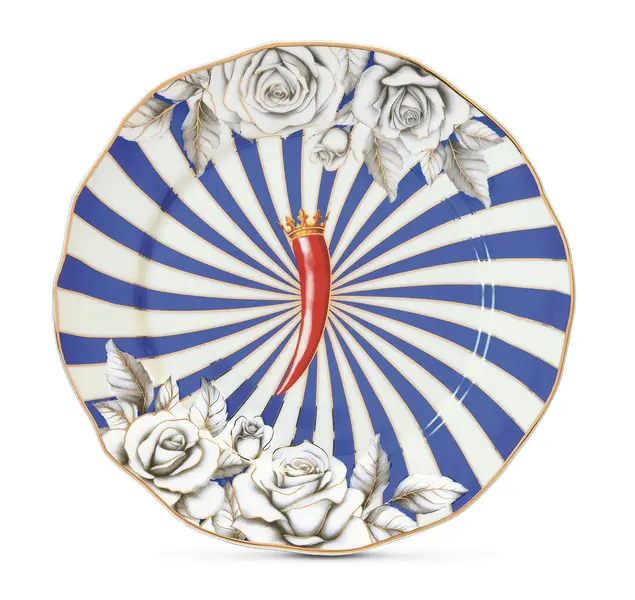 Porcelain Side Plate  Ø 20 Cm - Pepper Image