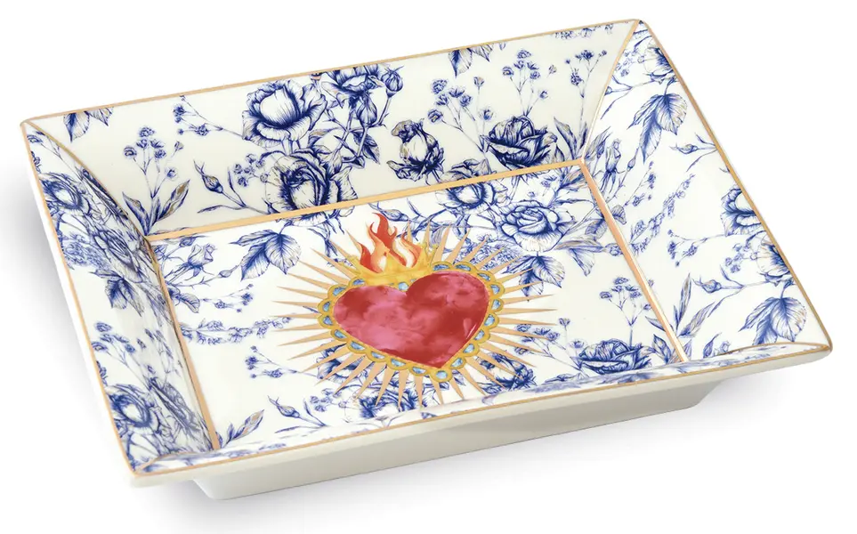 Porcelain Pocket Emptier 19,5x15,5 cm - Heart 