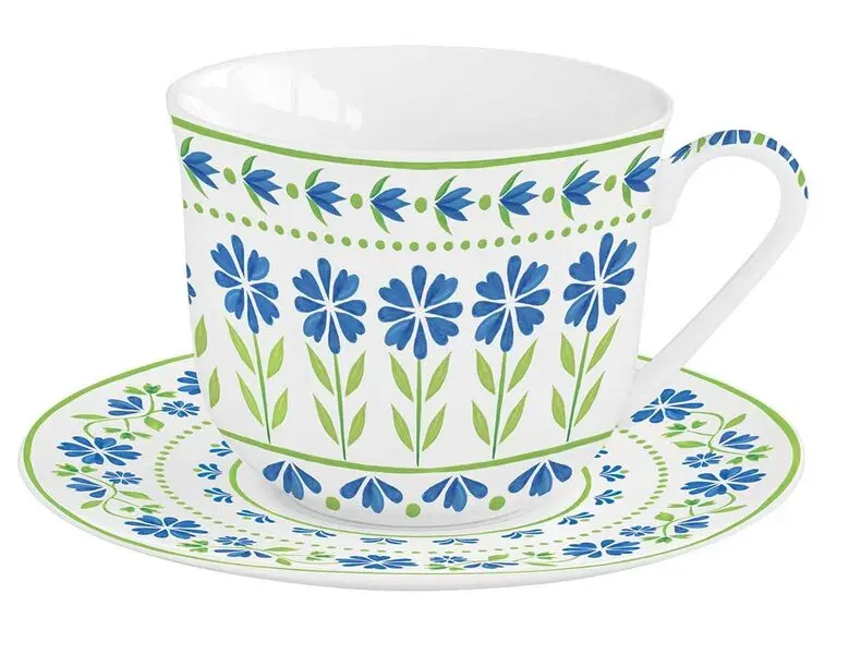 Porcelain Breakfast Cup & Saucer 370ml