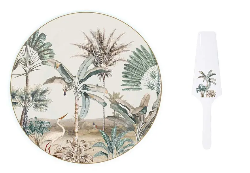 Porcelain Cake Serving Set  Ø 32 cm