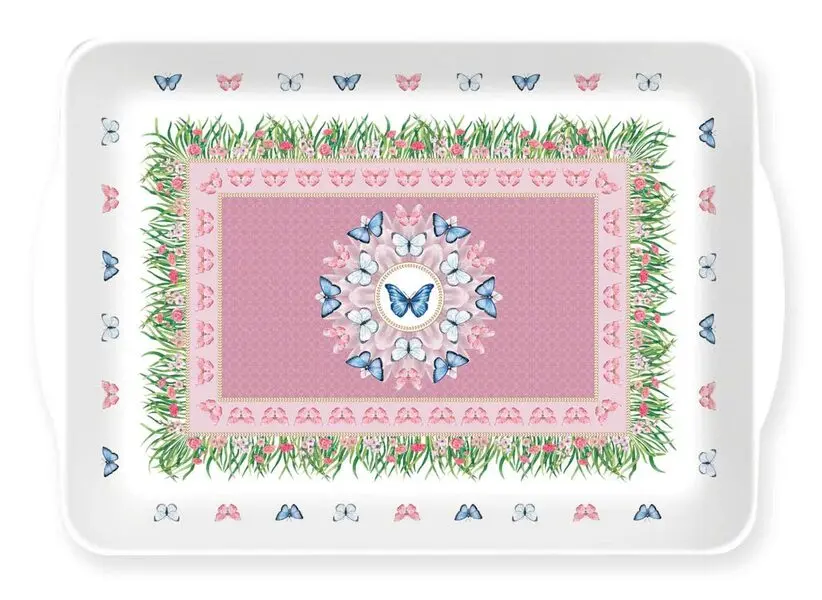 Spring Parade Tray with Handles 46x32