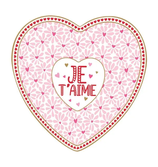 Heart Shaped Porcelain Jewlery Box Ø 12 cm 