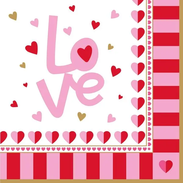 Pack of 20 Fashion Paper  33x33 - Love