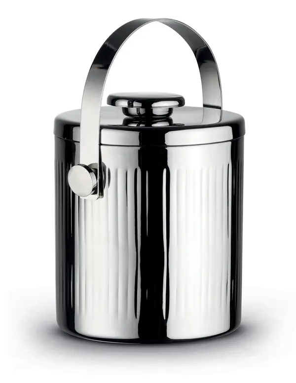 Double-wall Striped Ice Bucket Ø 15cm H 17cm 